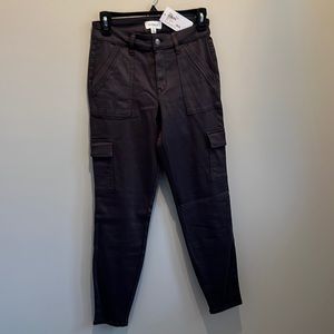 Evereve Tate Cargo Sateen Utility pant. Color-Dolphin(Slate Gray) NWT!